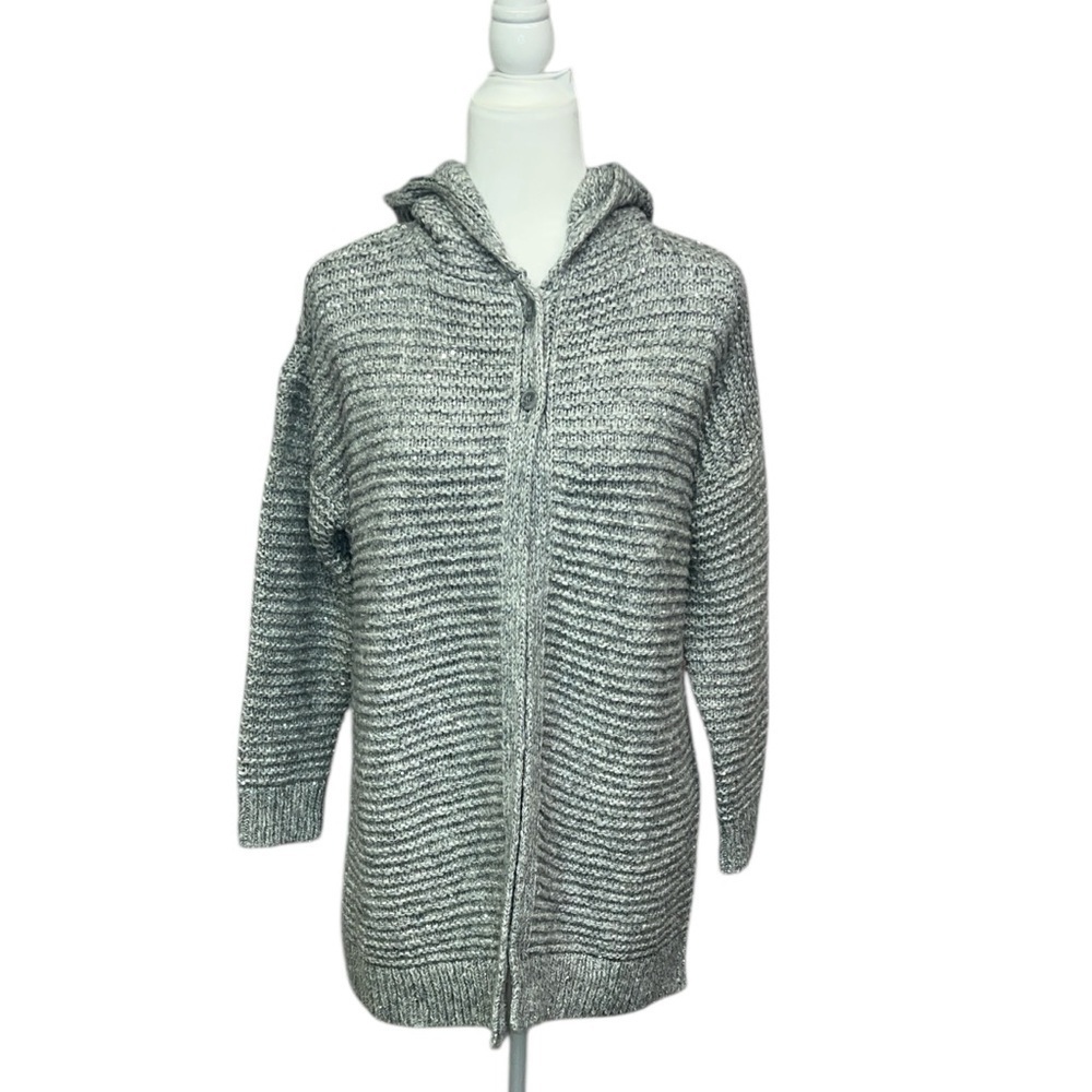 J Jill Hooded Cardigan with Sequins